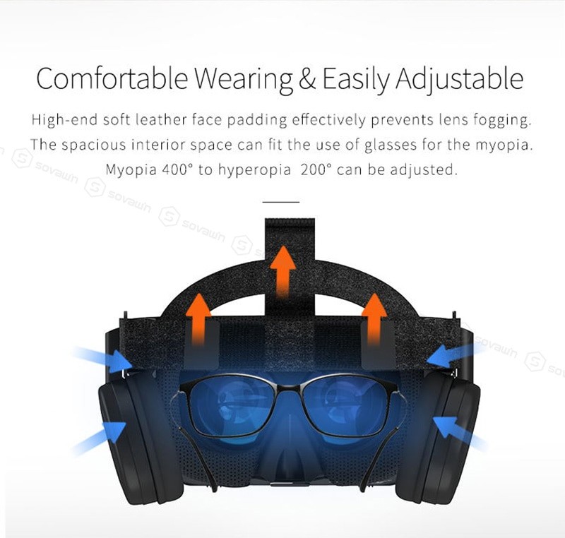 Newest BoBo VR Z6 Glasses 3D Virtual Reality Wireless Bluetooth VR Headset Helmet For iPhone Android Smartphone 4.7-6.2' inch