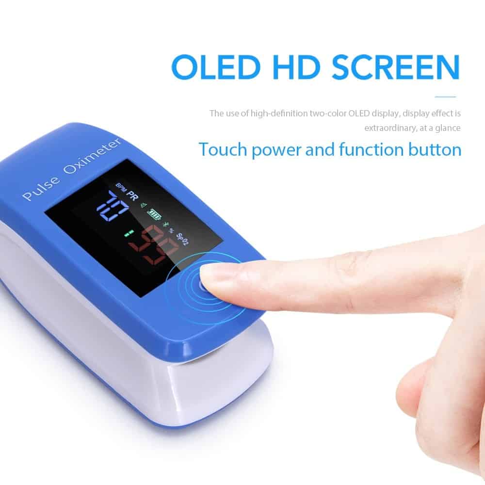 Finger Bluetooth APP Pulse Oximeter Medical Household Digital Oxygen Saturation Meter Portable Mini Finger SPO2 PR Oximetro CE