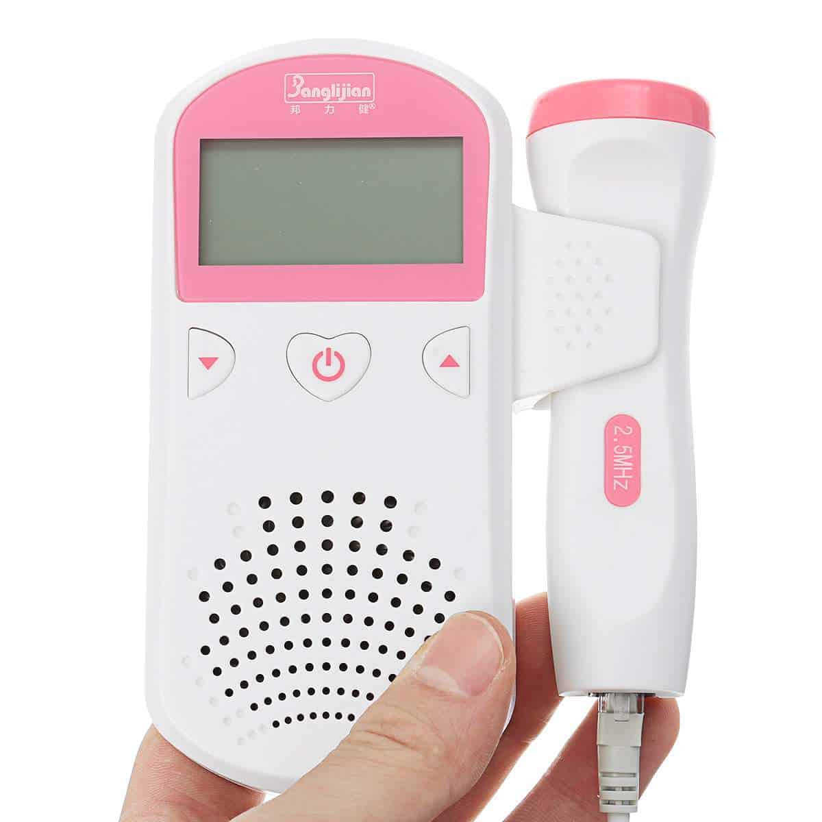 2.0MHz LCD Digital Prenatal Fetal Doppler Heart Sound Monitor Screen Display Tester Detector Pregnant FetalPulse Meter Monitors