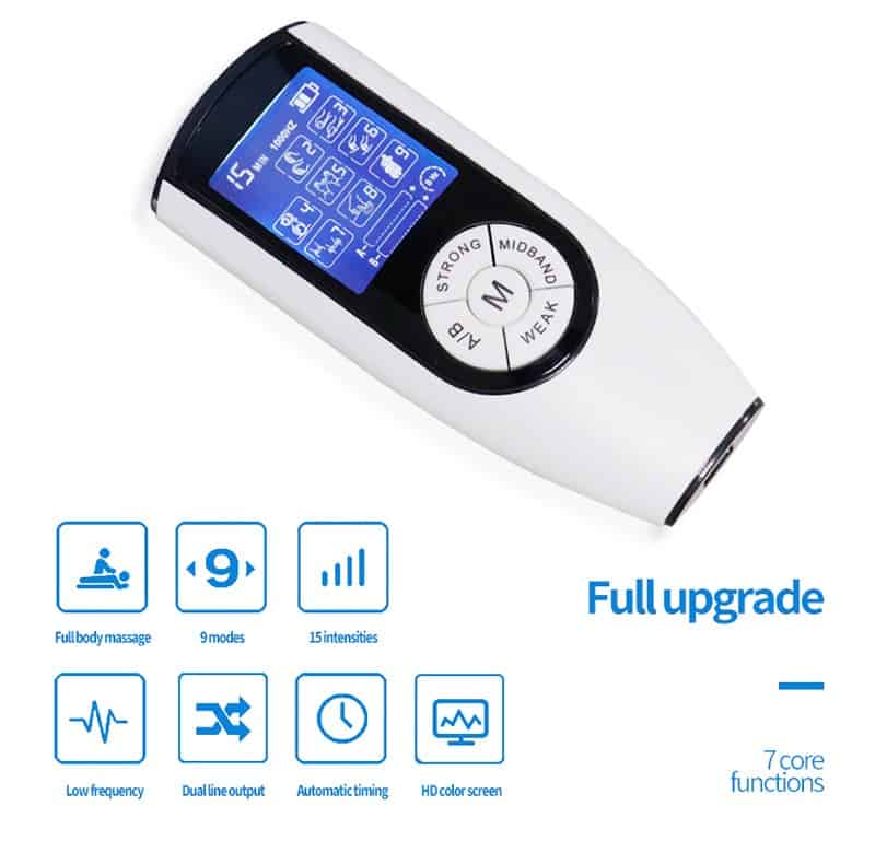 Dual Output Slimming Massager Electrical Nerve Muscle Stimulator Digital Meridan Massage Instrument Physiotherapy Tens Machine