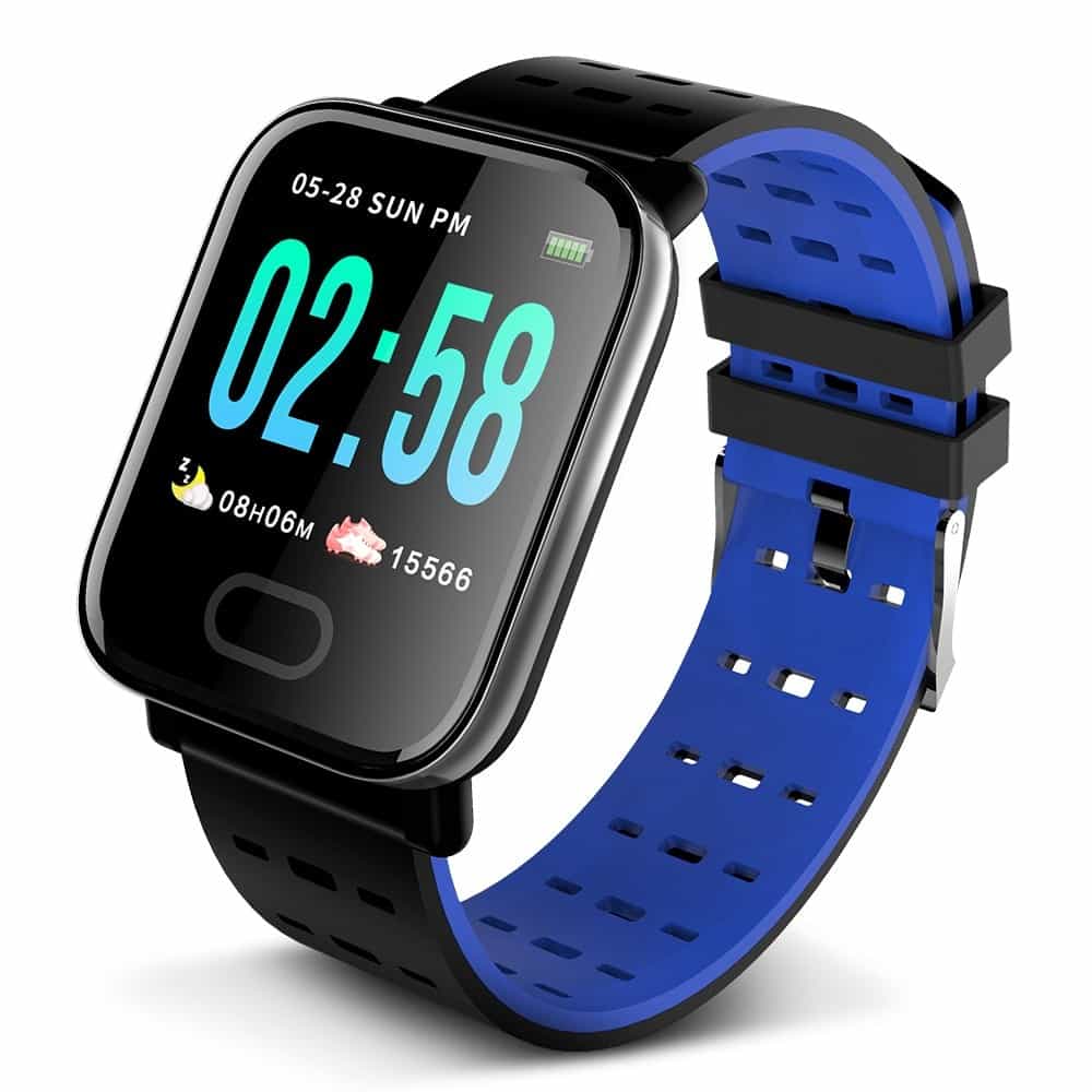 Smart Bracelet Fitness Tracker Large Screen Health Monitoring Blood Pressure Heart Rate Sleeping Sports Detecting Reminder