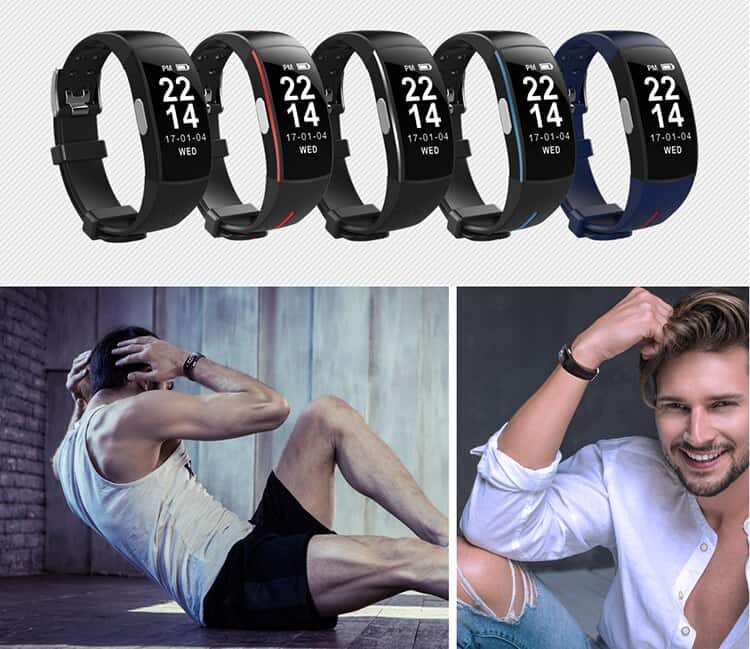 Vwar H66 blood pressure band heart rate monitor PPG ECG smart bracelet Activit fitness tracker Watch intelligent wristband P3