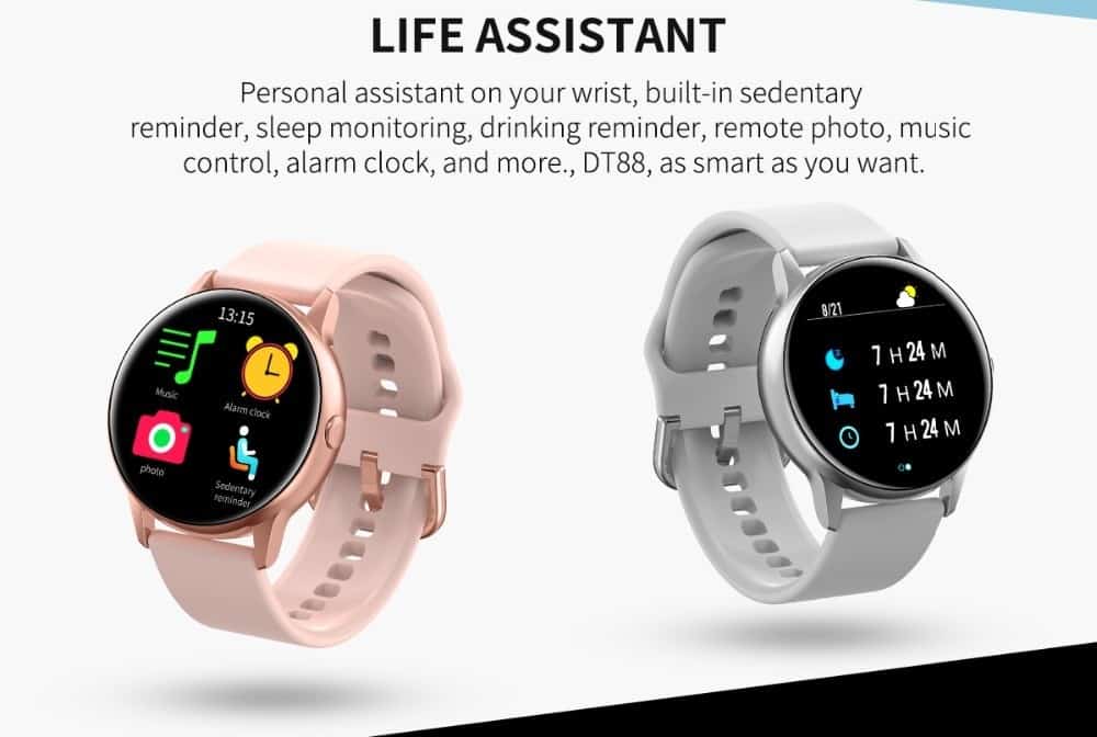 Smart Watch IP68 Waterproof Heart Rate Fitness Watch Blood Pressure Watch Men Women Smartwatch Sport Watch For Android IOS
