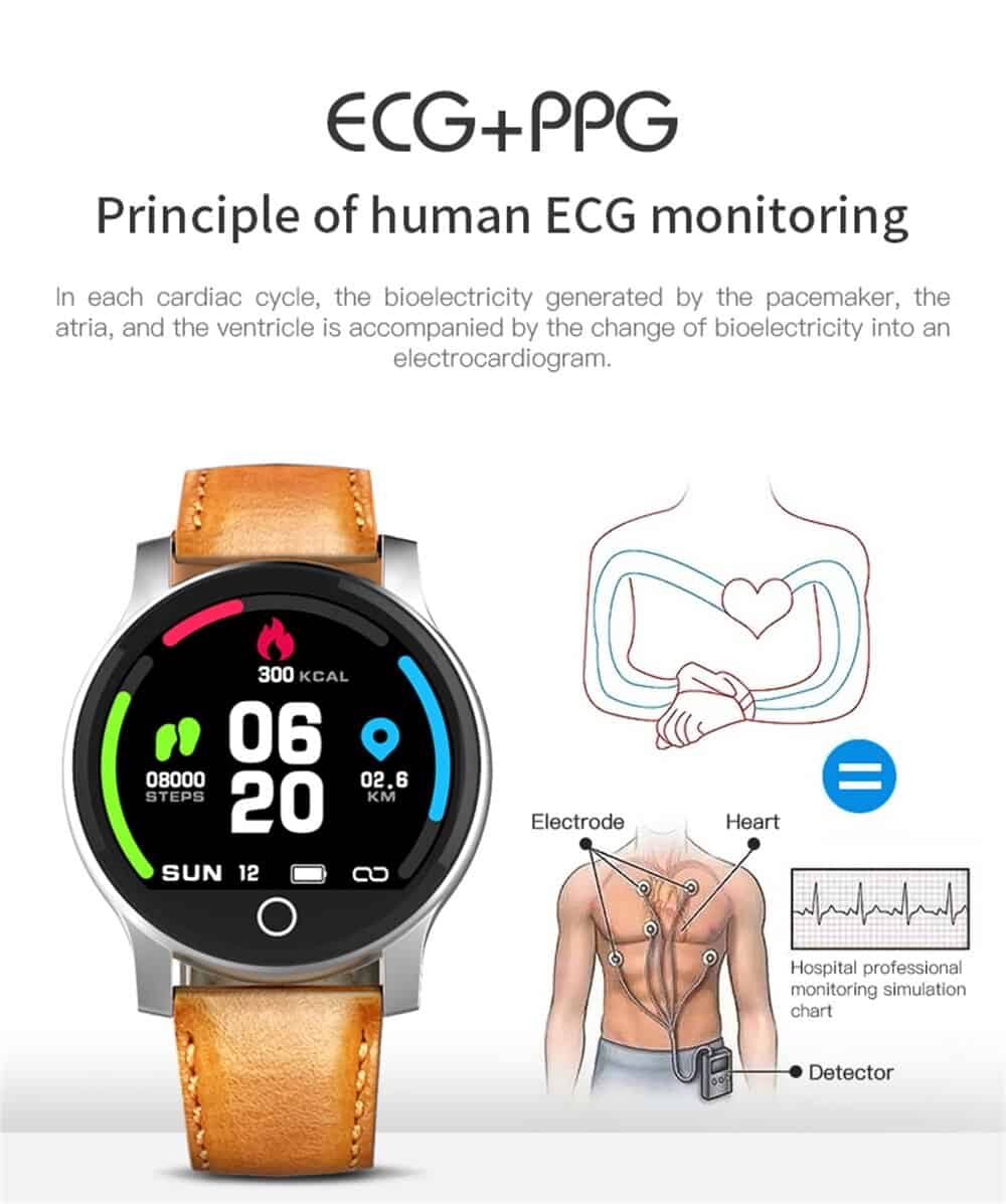 Smart Watch Men Women ECG PPG HRV Cardio Blood Pressure Heart Rate Monitor Smartwatch Android ios Fitness Bracelet Sport Watches
