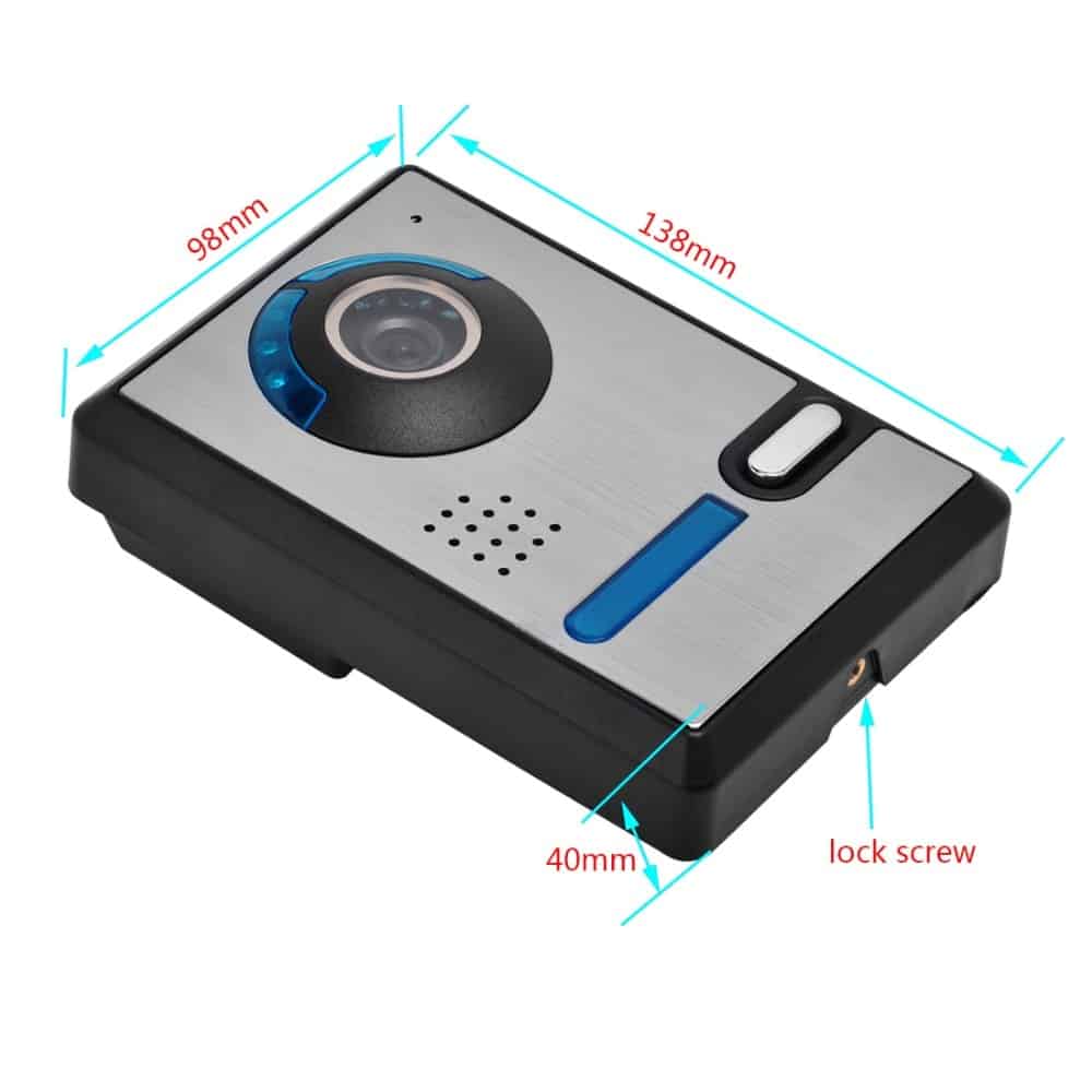 SmartYIBA WiFi Video Doorbell Camera Support 8 Mobile Phone APP User Wired WIFI Smart IP Video Doorbell Intercom 3 Monitors Kits