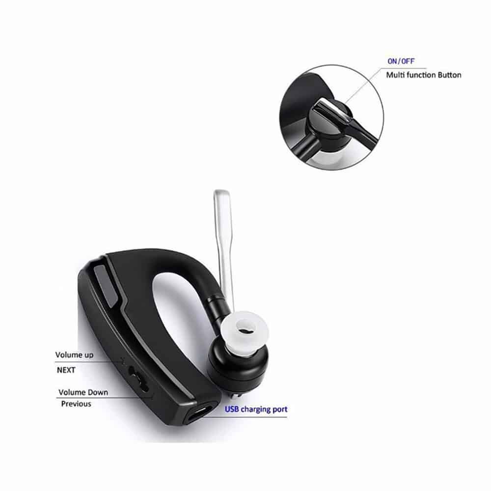 K6 Bluetooth Headset Car Driver Wireless Handsfree Bluetooth Earphone V4.1 Bluetooth Business Office Music Sports Headphones