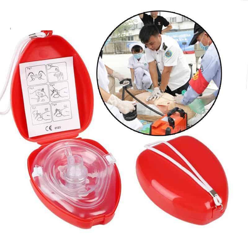 Professional CPR Face Protect Mask With One-way Valve For First Aid Rescuers Training Teaching Kit Breathing Mask Medical Tool