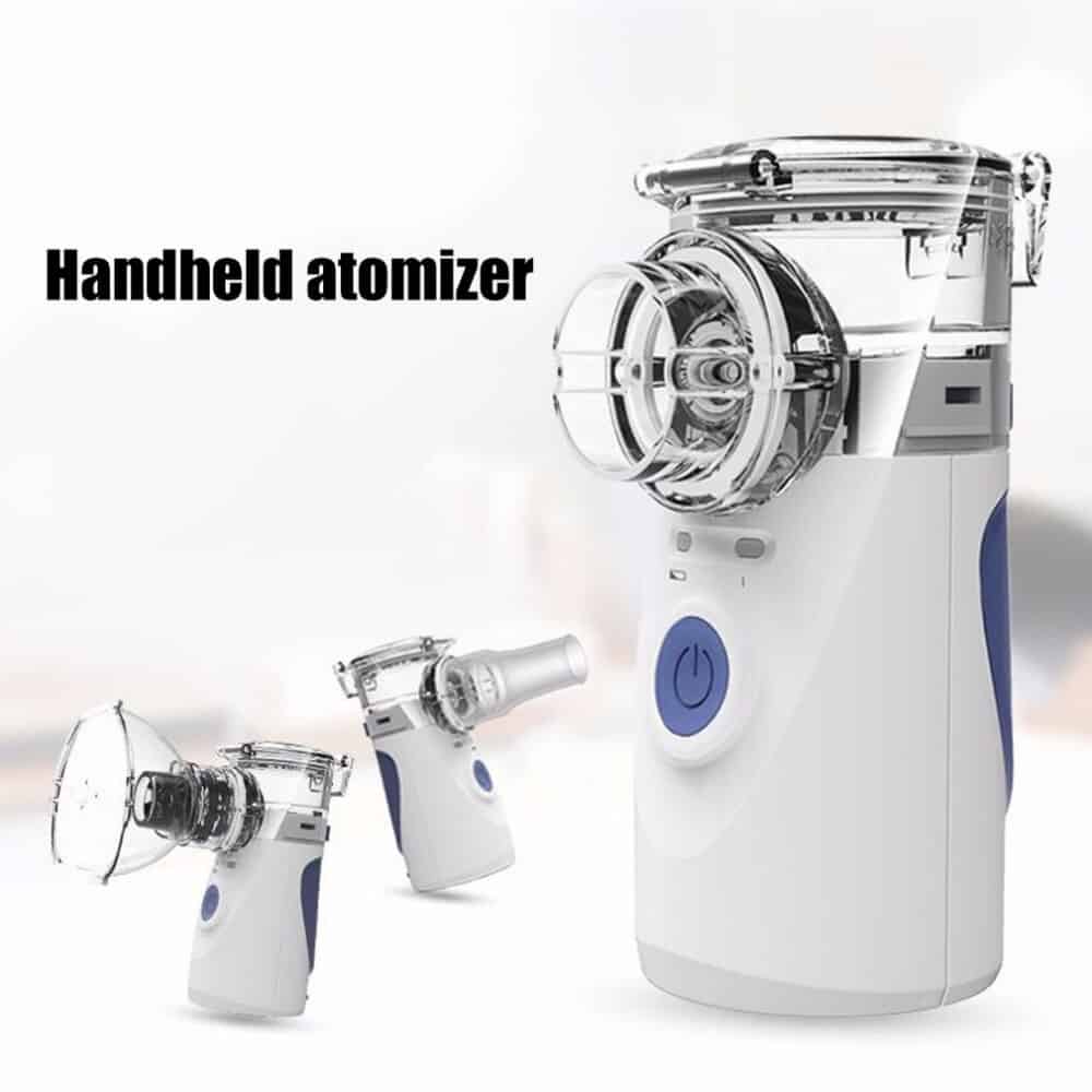 Portable Ultrasonic Nebulizer Mini Handheld Inhaler Respirator Humidifier Kit Health Care Children Home Inhaler Machine Atomizer