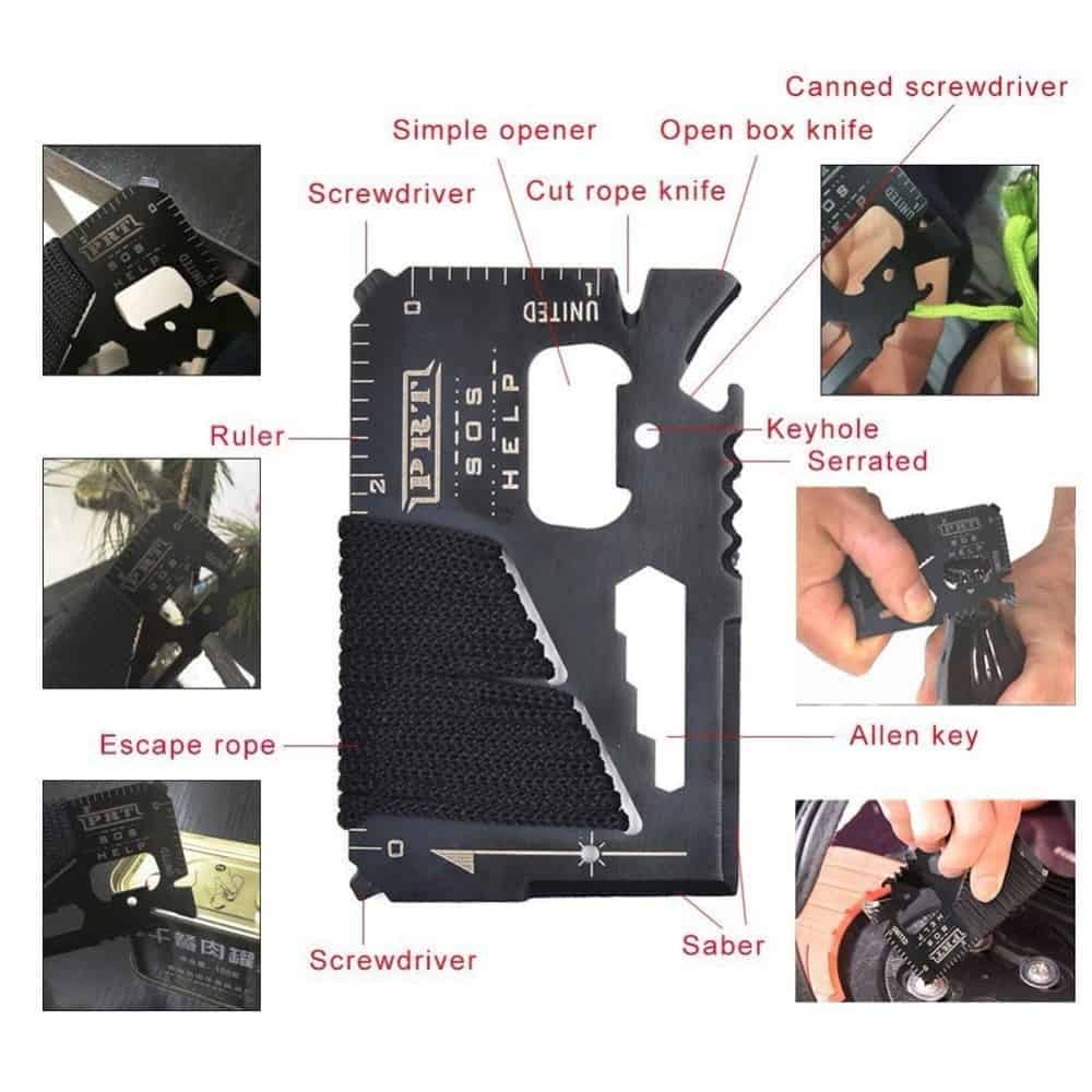 13 in 1 survival Gear kit Set Outdoor Camping Travel Survival Products EDC Tool Emergency Supplies Tactical Tools for Wilderness