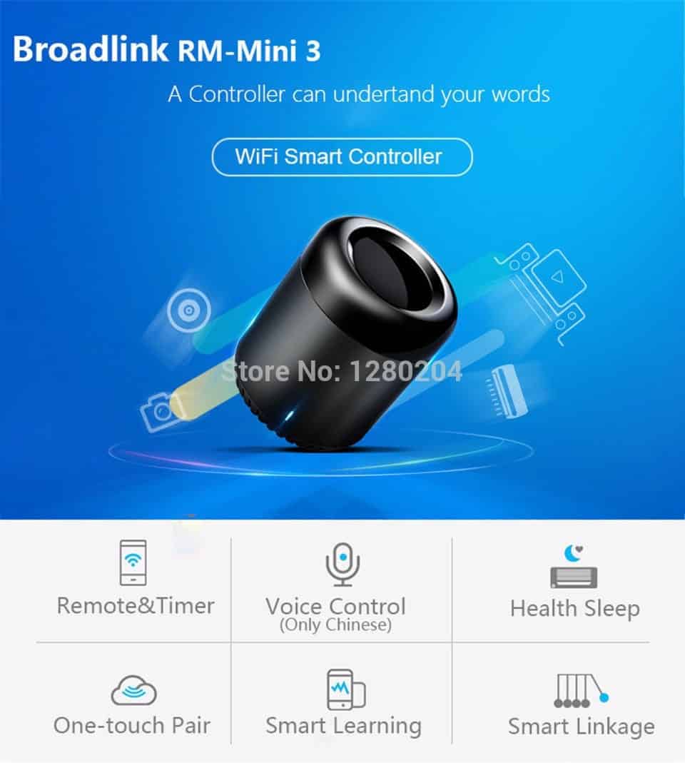 2020 Broadlink RM Pro+ RM33 RM Mini3 WiFi+IR+RF Smart Home Universal Intelligent Remote Controller works with Alexa Google Home