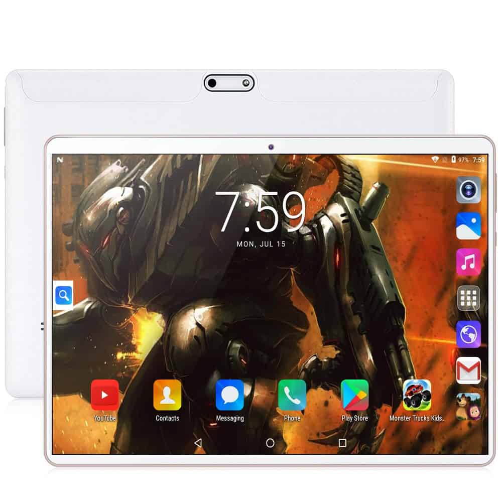 10.1 inch Tablet PC Android 7.0 3G/2G Phone Call 4GB/64GB Octa Core Dual SIM Wi-Fi Bluetooth Support Tablet PC Leather Cover