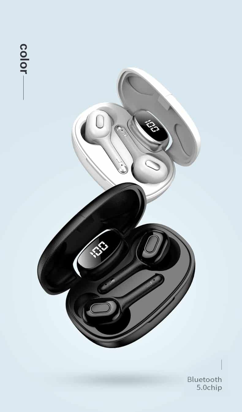 MISFUN TWS 5.0 Wireless Headphones With MIC 6D Stereo Headset IPX7 Waterproof Bluetooth Earphone Hifi Sports Bluetooth Earbuds