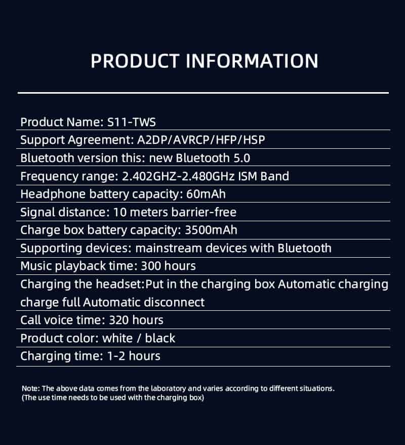 3500mAh Power Bank Wireless Headphone Stereo TWS Bluetooth 5.0 Earphone Waterproof Noise Headset Sport Handfree Earbuds With Mic