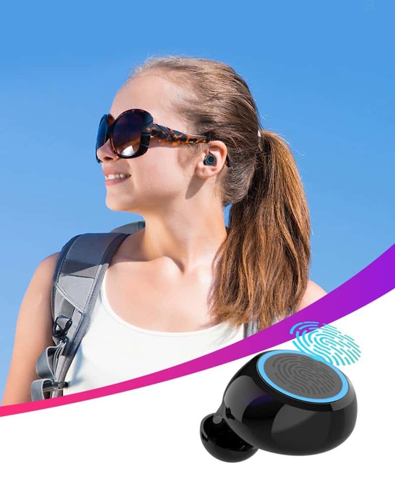 3500mAh LED Bluetooth Wireless Earphones Headphones Earbuds TWS Touch Control Sport Headset Noise Cancel Earphone Headphone