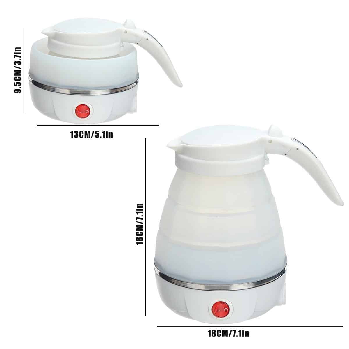 0.6L Electric Kettle Safety Silicone Foldable Portable Travel Camping Water Boiler Heater 220V 700W Mini Home Electric Appliance