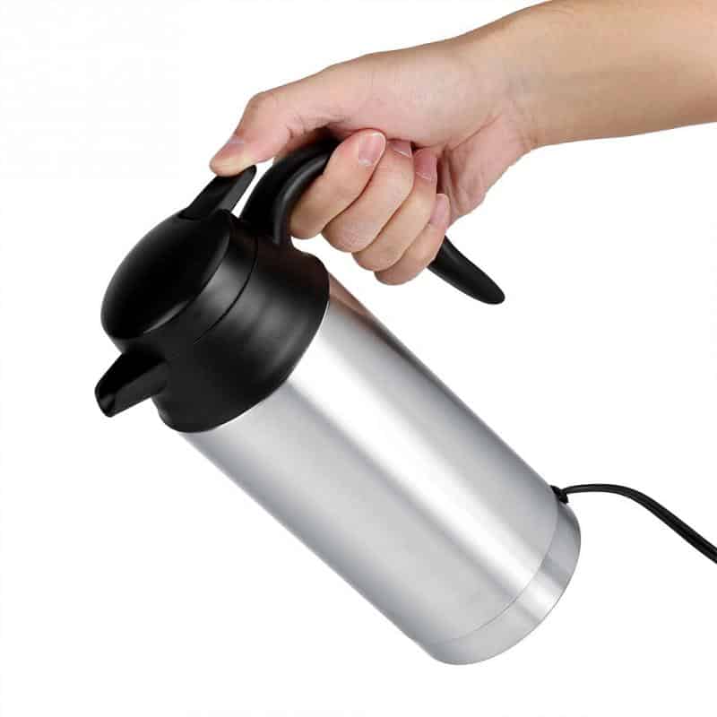 12V 750ml Vehicular Kettle Car Electric Pot Stainless Steel Coffee Mug With Cigarette Lighter Auto Accessories Coffee Kettle