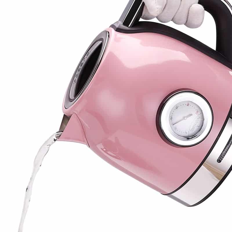 1.8L 304 Stainless Steel Electric Kettle With Water Temperature Meter 1500W Household 220V Quick Heating Electric Boili Eu Plug