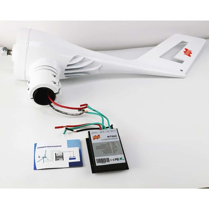 2019 12V or 24VDC Auto Match Small wind turbine generator Fit for Home lights Or Boat ,600W Wind Controller Gift