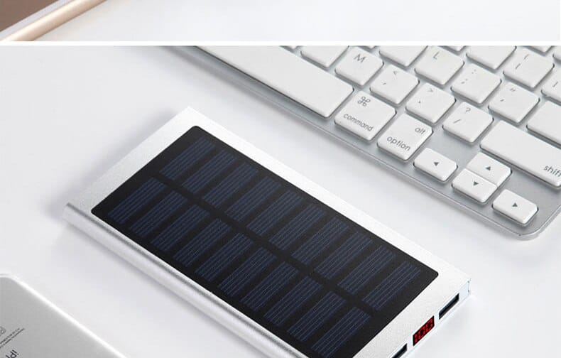 Solar 30000mah Power Bank External Battery 2 USB LED Powerbank Portable Mobile phone Solar Charger for Xiaomi mi iphone huawie
