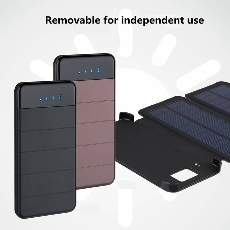 diy Solar Charger foldable solar power bank case Waterproof Detachable solar battery storage box with 5v2a pcb