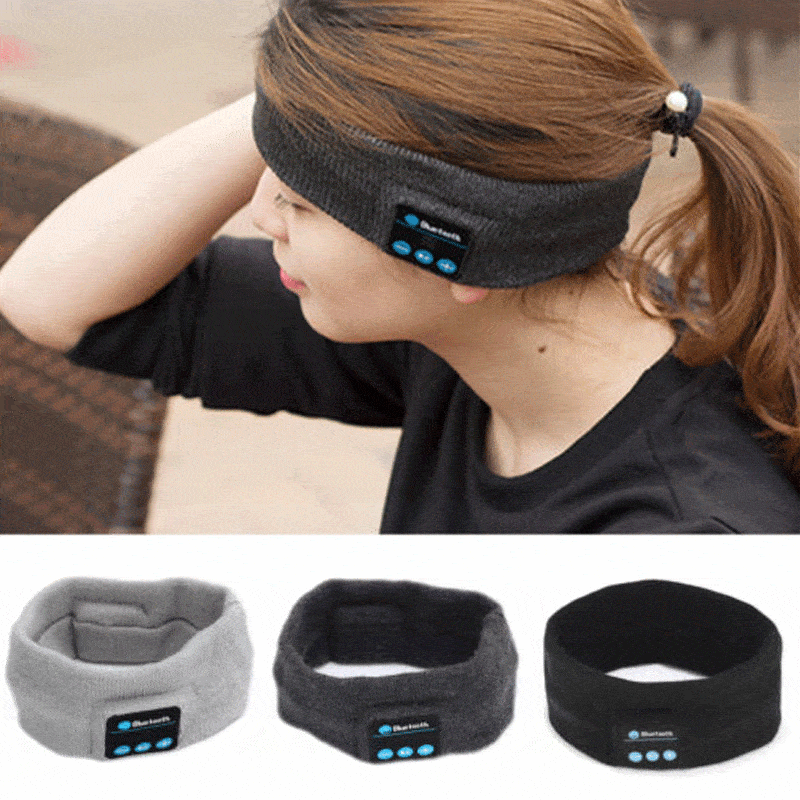 Bluetooth Sports Headband Hifi Headphones Wireless Earphone Stereo Headset Sleep Eye Mask Player With Mic
