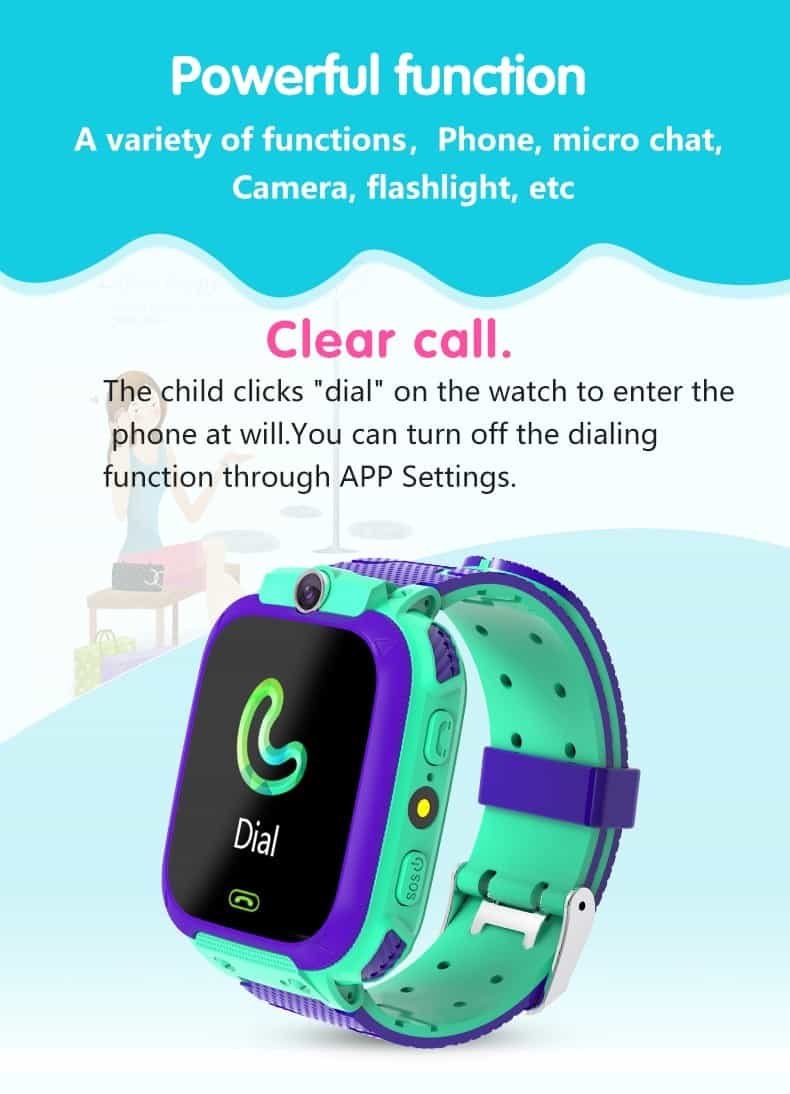 Q12 Smart Watch LBS Kid SmartWatches Baby Watch For Children SOS Call Location Finder Locator Tracker Anti Lost Monitor+Box
