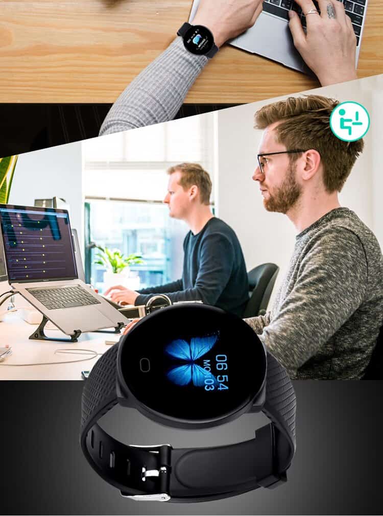 DOOLNNG 2020 D19 Smart Watch women Heart Rate Blood Pressure Health SmartWatch Men Bluetooth Watch Wristband Fitness Tracker