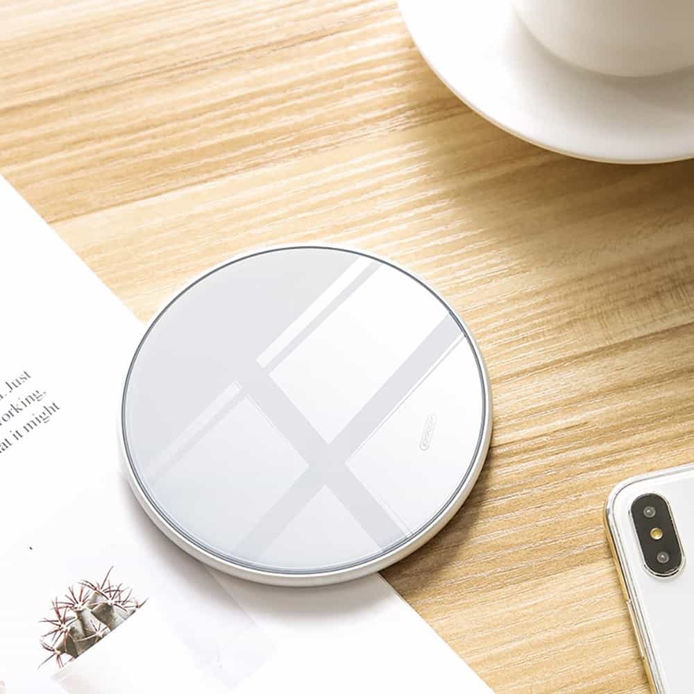 ROCK 15W Mirror Wireless Charger For iPhone 11 X XS Max XR 8 Plus Qi Fast Quick Charge Pad For Xiaomi Mi9 Samsung