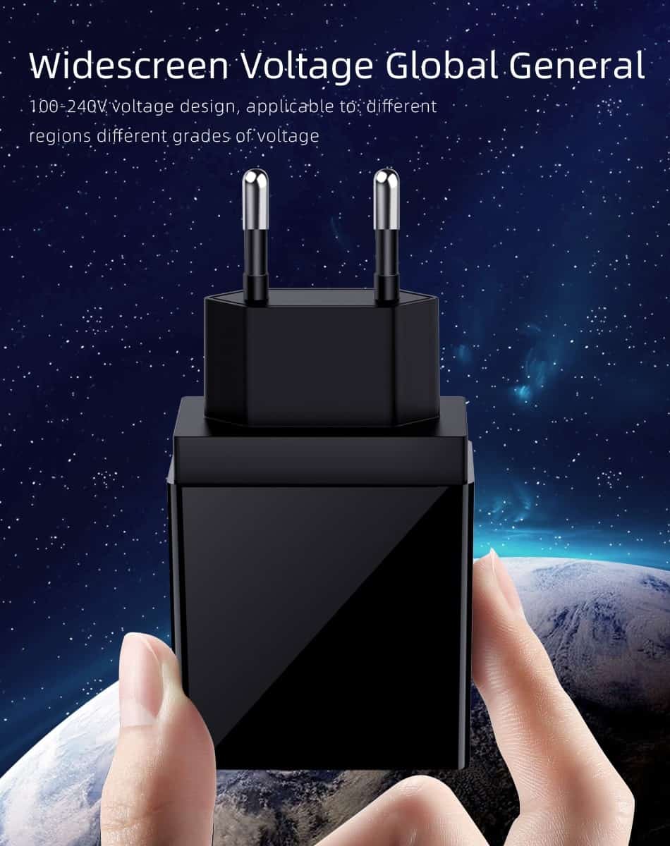 Universal 4 USB Travel Mobile Phone Charger Adapter for iPhone Samsung 5V 5.1A Smart SmartPhone USB Fast chargers Charging Head