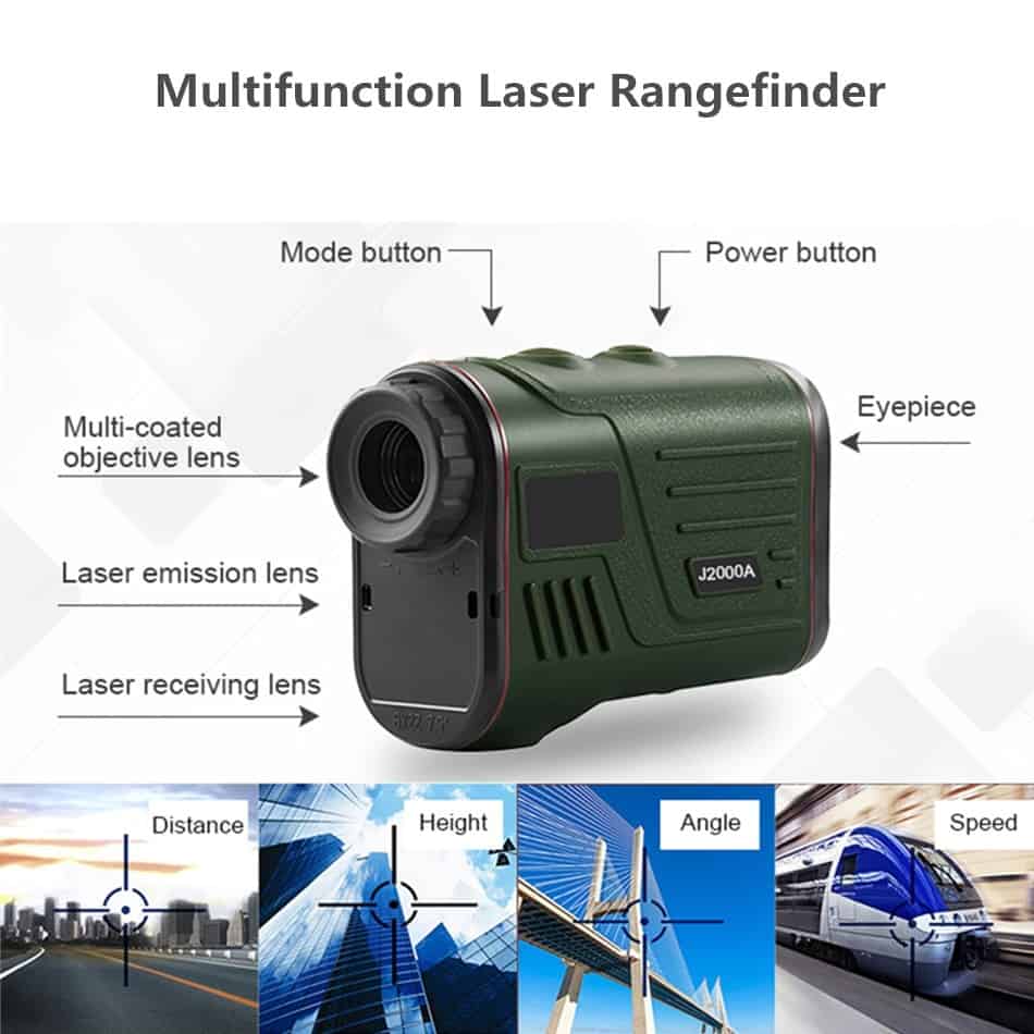 Laser rangefinder Hunting 600m 1000m Telescope Laser Distance Meter Golf Digital Monocular Range Finder Measure