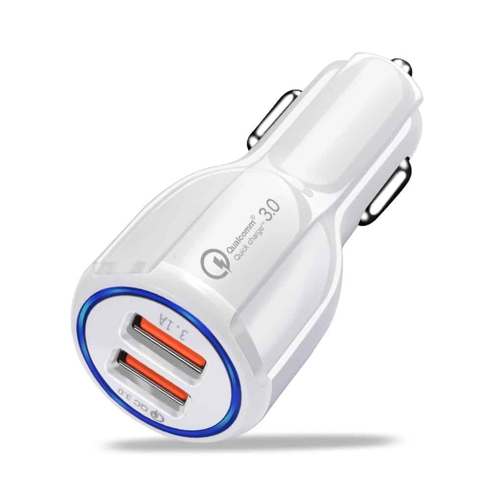 CRDC Car Charger Quick Charge 3.0 USB Car Phone Charger Fast Charger for iPhone Samsung Xiaomi etc QC 2.0 Compatible Car-Charger