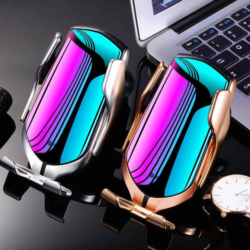 Dropshipping Automatic Clamping 10W Car Wireless Charger For iPhone Xs Huawei LG Infrared Induction Qi Wireless Charger Car