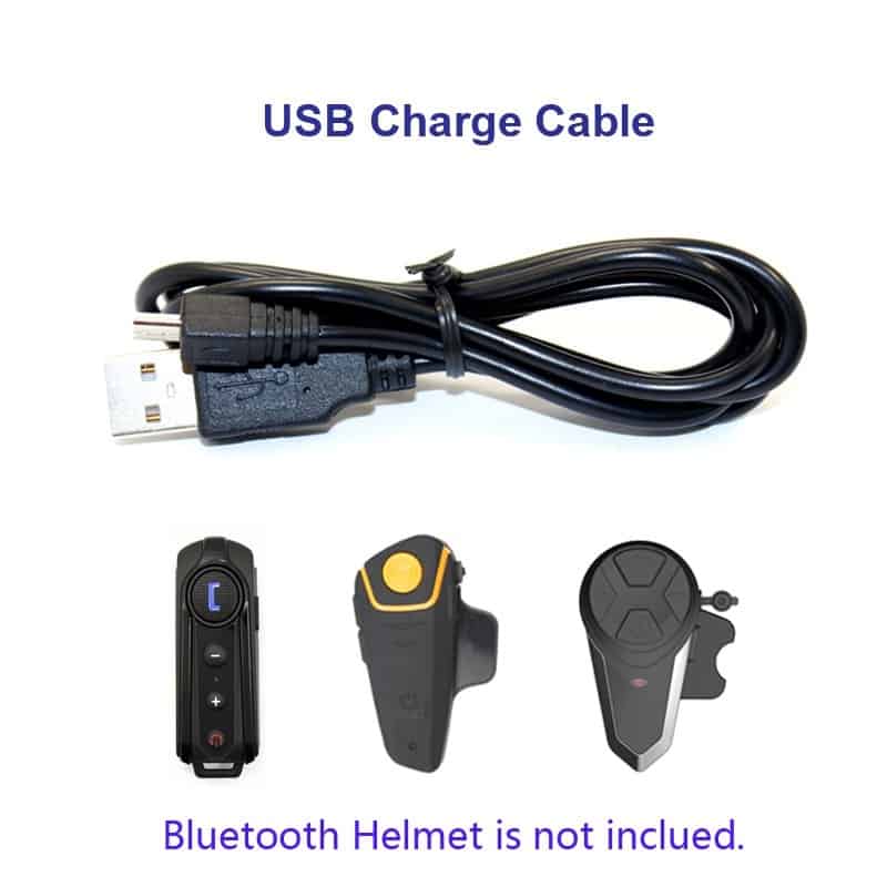 Motorcycle Bike Helmet Accessories USB Charge Cable Suit for BT-S3 BT-S2 BT-S1 Bluetooth Intercom Motorcycle Helmet Headset