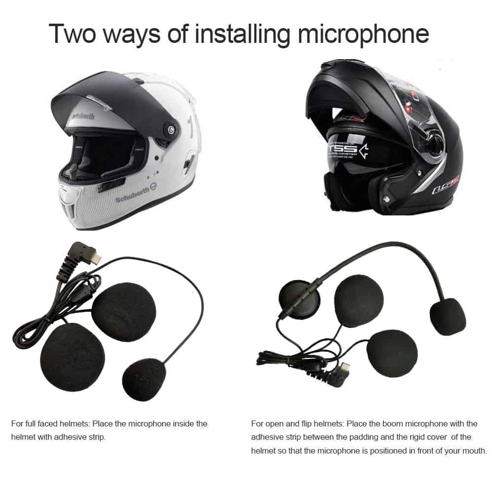 BT-S3 1200M Motorcycle Bluetooth Helmet Headsets Intercom for Riders Wireless Intercomunicador Interphone MP3 FM