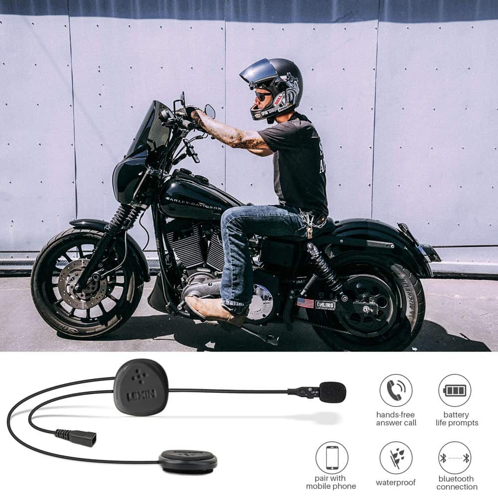 LEXIN 2019 New Arrival LX-B1 Bluetooth Helmet Headsets with Waterproof and Loud Volumn for Motorcycle/Snowmobile/Snowboard