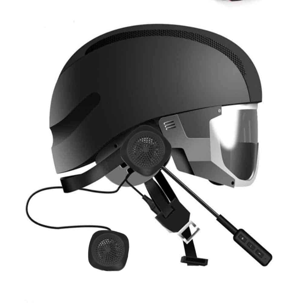 VR robot Moto Bluetooth Helmet Headset Wireless Motorcycle Handsfree Earphone with Voice Control For GPS Music Motorbike Riding