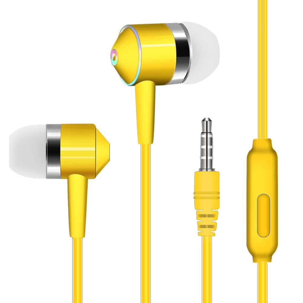 In-ear Headse Music Earbuds Stereo Gaming Earphone for Mobile Phone Universal Earphones Subwoofer with Wheat Headset Accessory