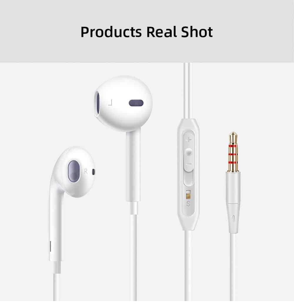 In Ear Stereo Earphone Line Control Earphone Mic Sport Subwoofer Headset For Samsung Xiaomi Mi 9 8 Gaming 3.5mm Plug 3D Surround