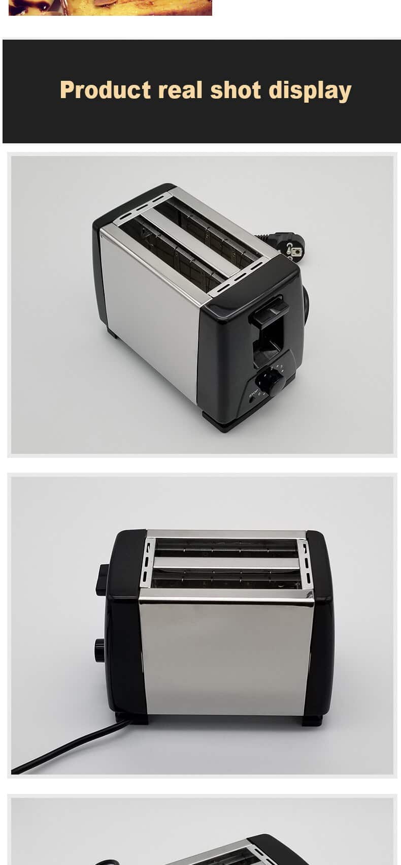 220V Mini Sandwich Maker Multi-Function Electric Toaster Home-Made Automatic Toaster Heating Network Bread Maker