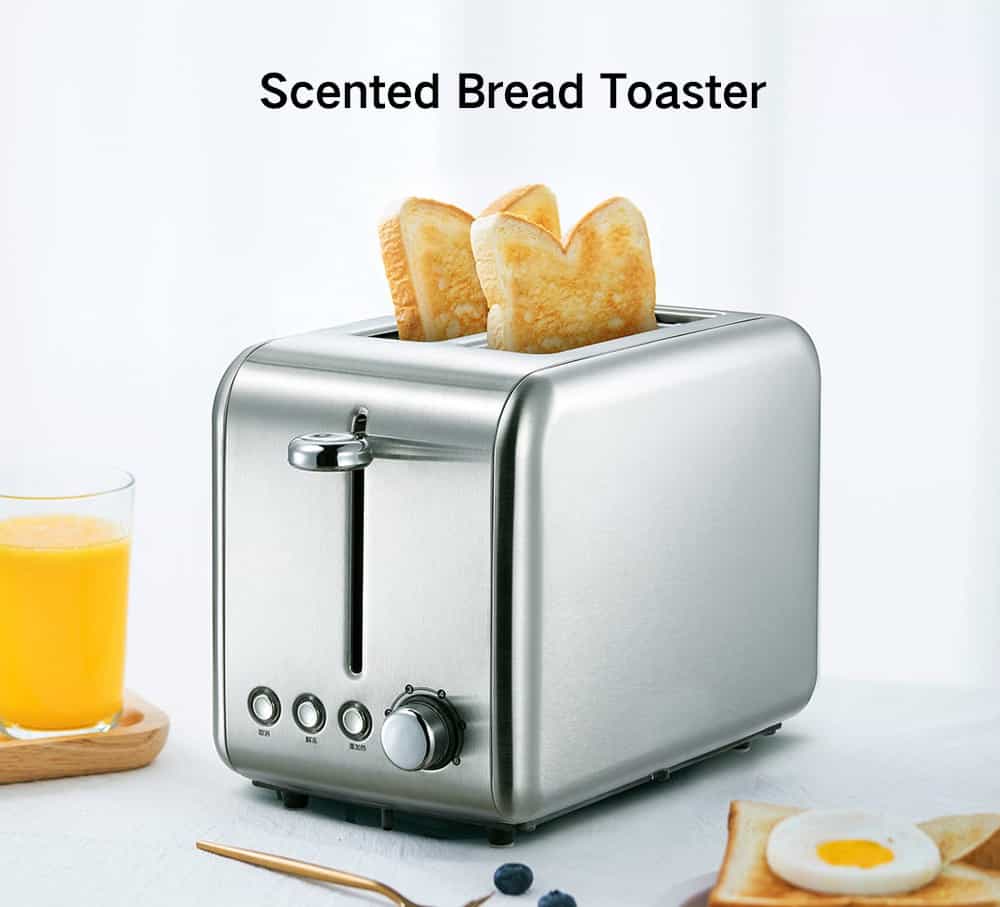 Electric Bread Toaster Stainless Steel Double-sided baking Breakfast Machine Kitchen Toast Sandwich Bread Maker