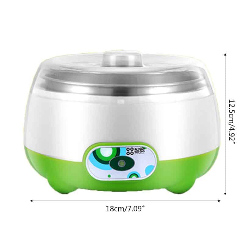 220V 1L Automatic Electric Yogurt Maker Machine with 3 100ml Yogurt Containers Glass Jars DIY Appliance