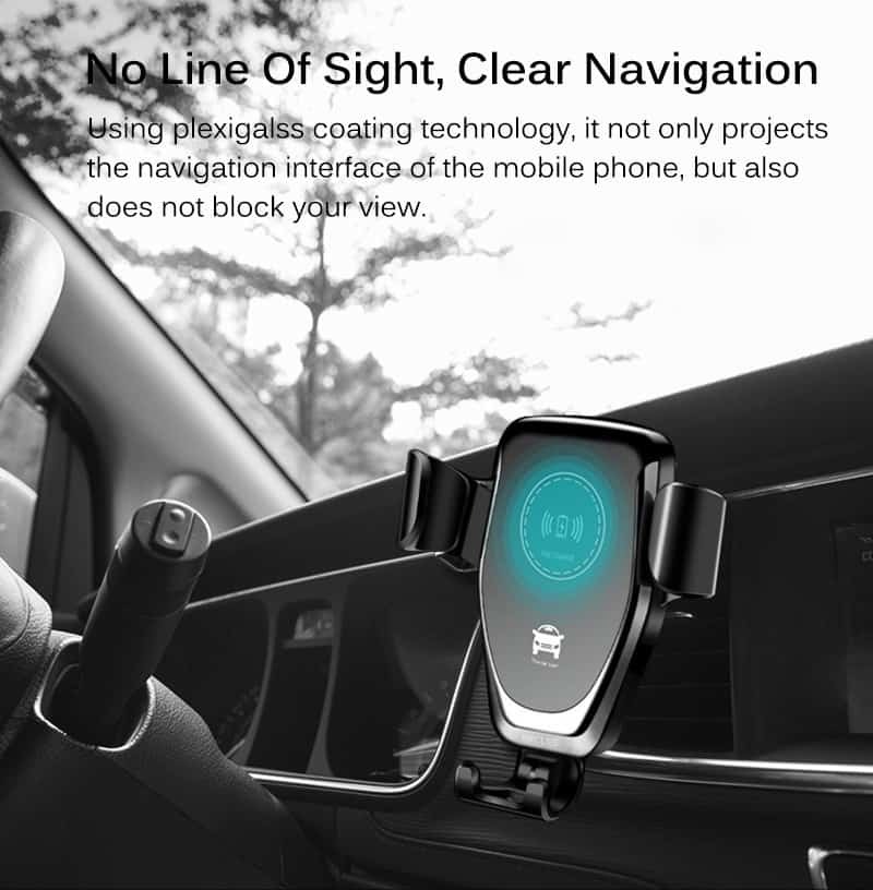 10W Qi Wireless Fast Charger Car Air Vent Mount Phone Holder Stand For iPhone XS Max XR Samsung S10 S9 Wireless Charging Holder