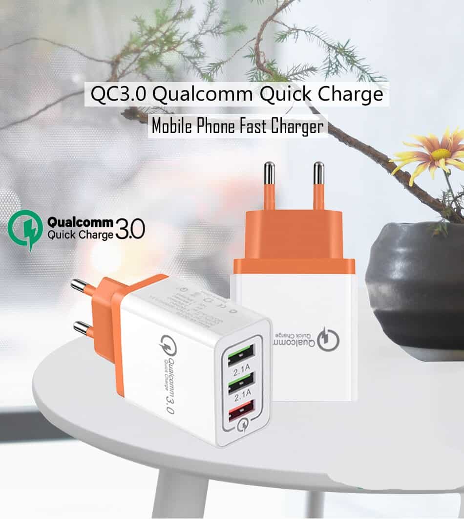 Quick Charge QC 3.0 USB Charger Fast Charging USB Wall Charger for iPhone Samsung Xiaomi Adapter Mobile phone Charger Device