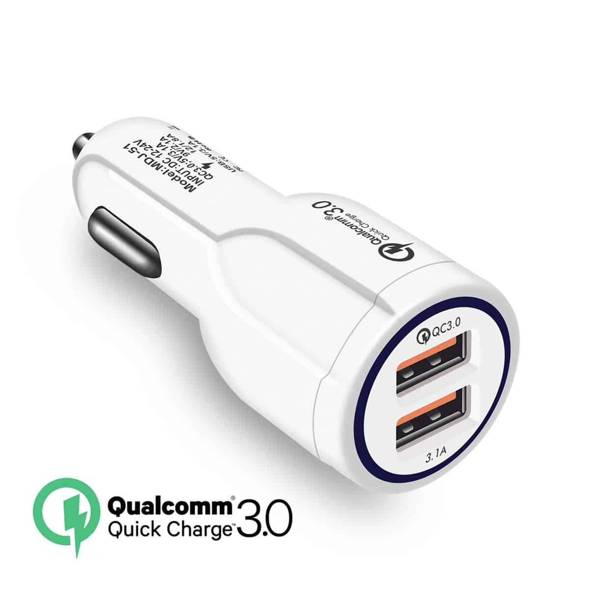 Car charger quick 3.0 Dual USB Charger Adapter auto battery charger for iphone samsung mini fast car charger for moblie phone