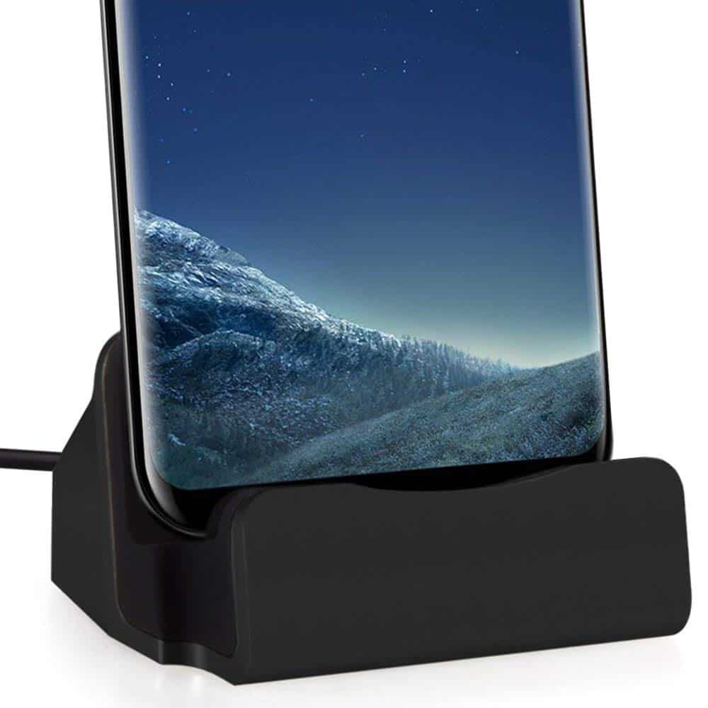 Phone Stand For iPhone Huawei Y Enjoy P Smart Dock Station Sync Data Fast Charging Cradle Charger Android MicroUSB Type C Charge