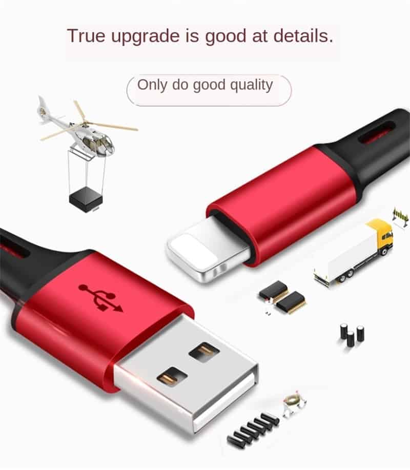 3 in 1 USB Cable For iPhone 6 7 8 Plu X XR Samsung S7 Xiaomi Multi Fast Charge Charger Micro USB Type C Android Phone Cable Cord