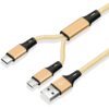2in1 gold cable