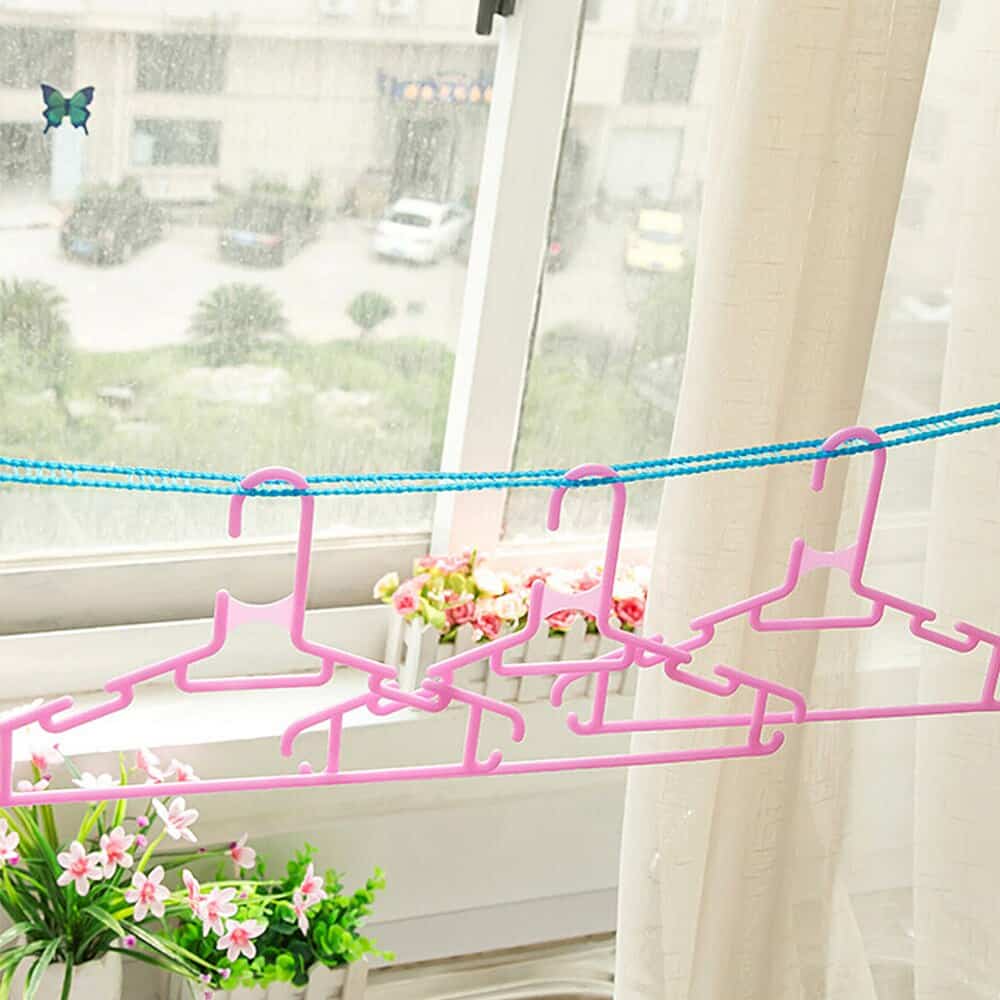 300 cm/500 cm random color Clothes Dryer Drying Rack Cloth Hanging Rope Non-slip Clothesline Washing Line
