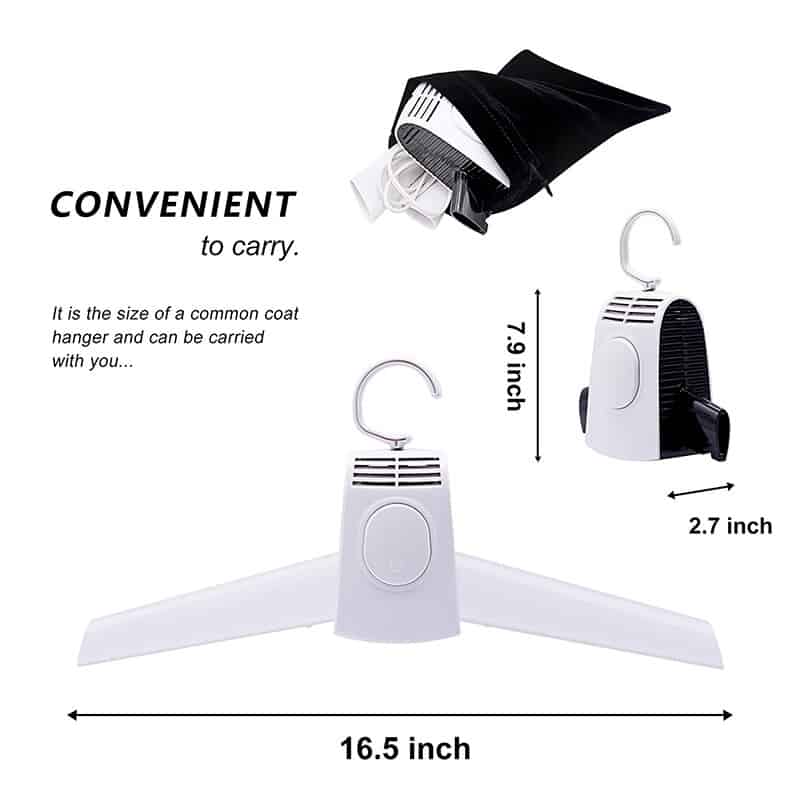 Electric Clothes Rack Smart Hang Clothes Dryer Portable Outdoor Travel Mini Folding Available Clothing Shoes Heater