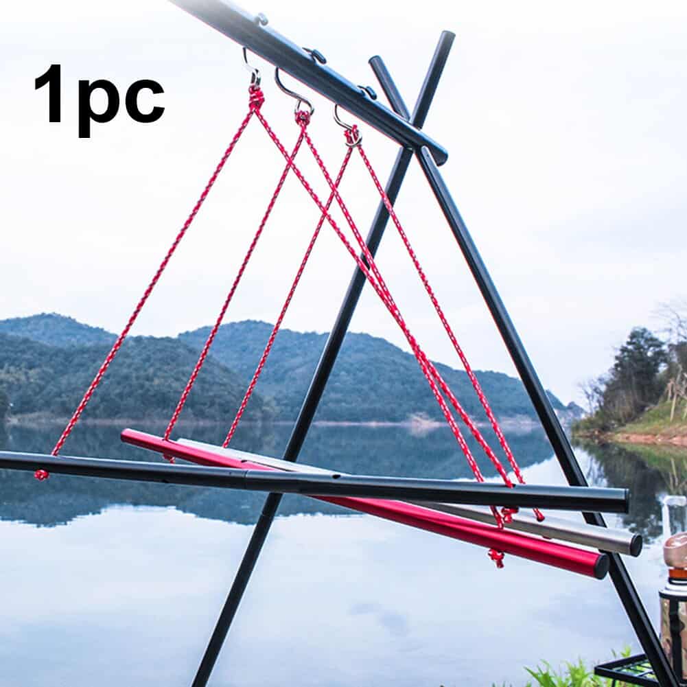 1 PC Clothes Hanger Rack Dryer Folding Portable Outdoor Camping Aluminum Alloy Shoes Clothes Hanger Hanging hooks